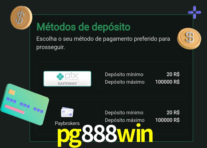 O cassino pg888win oferece uma grande variedade de métodos de pagamento